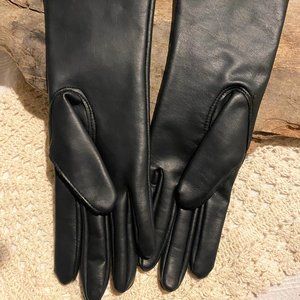 Vintage Black Vinyl Weather Gloves
